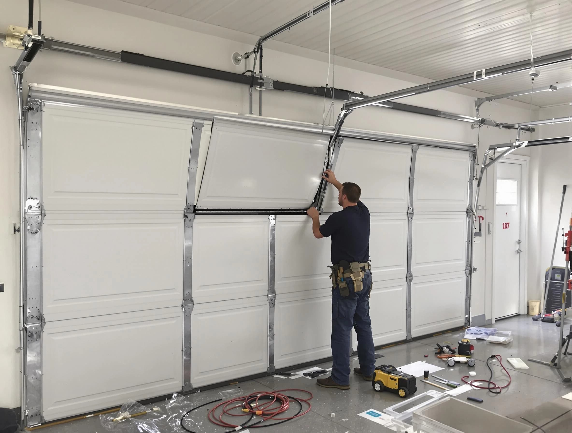 Garage Door Section Replacement in Coolidge